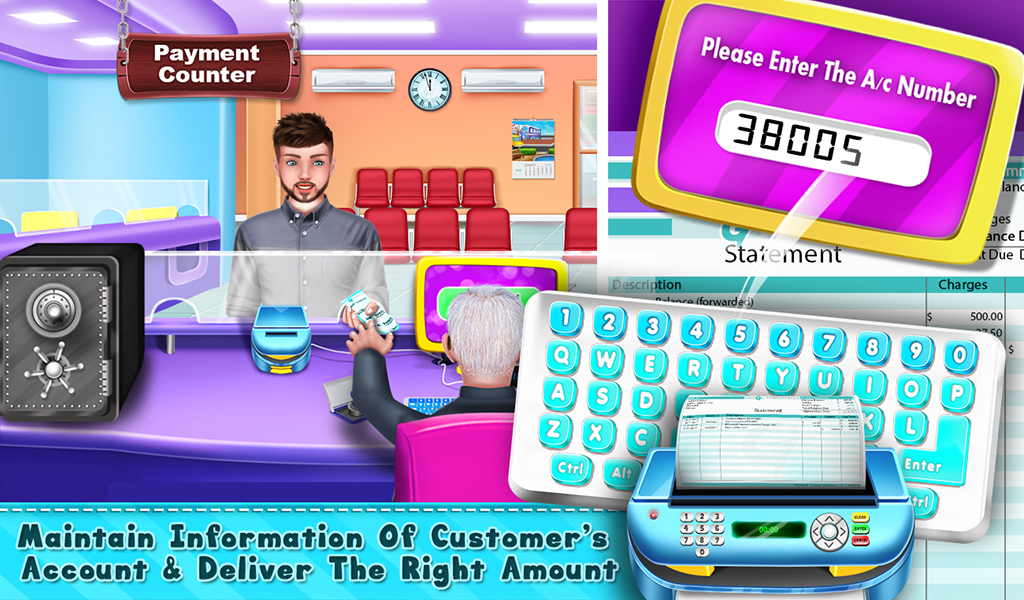 اسکرین شات 4 بازی Virtual Bank Simulator Games