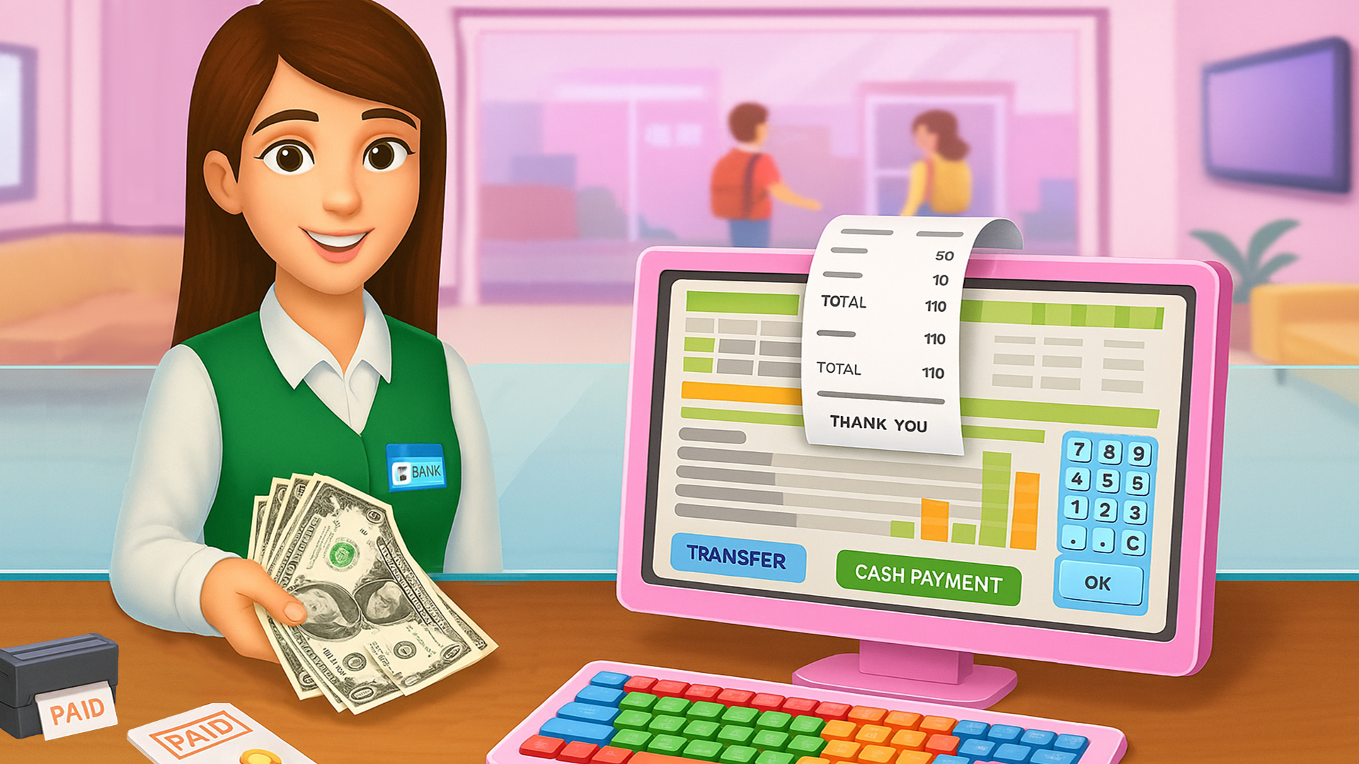 اسکرین شات 5 بازی Bank Manager ATM Cashier Games