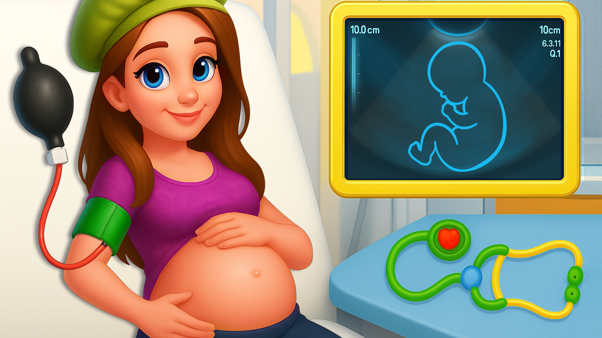 اسکرین شات 4 برنامه Pregnant Mommy Care Games