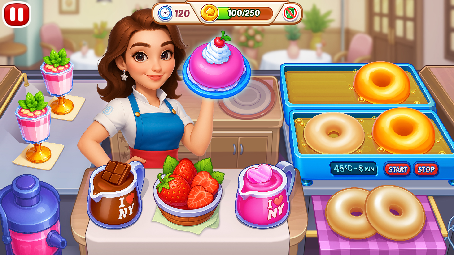 اسکرین شات 2 بازی Restaurant Diary: Cook & Style
