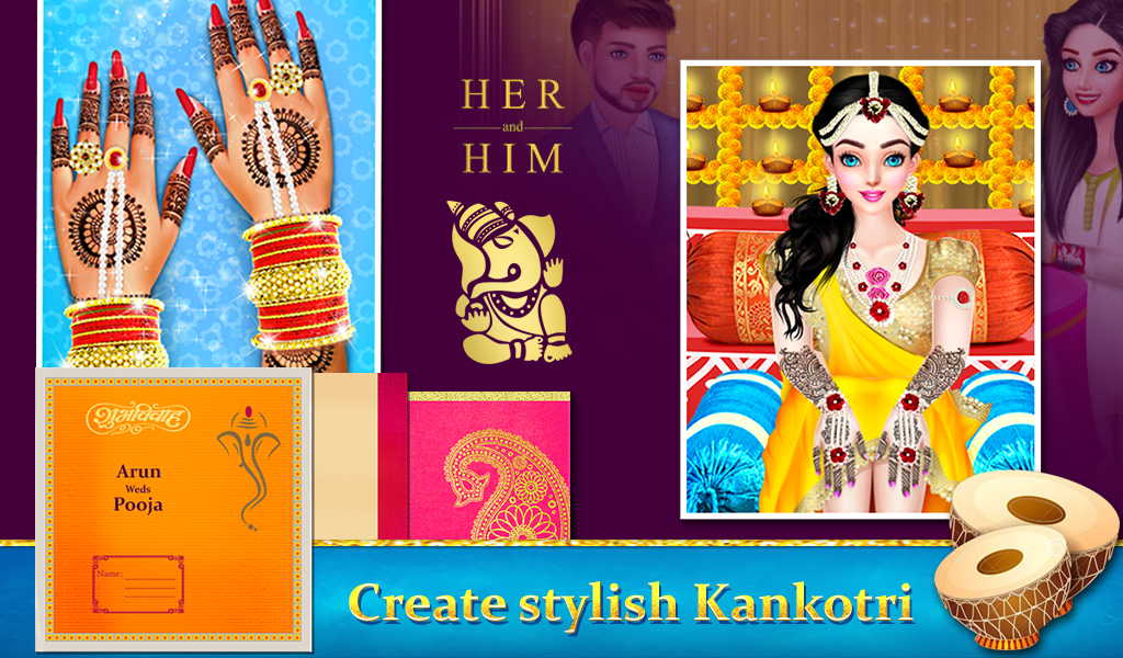 اسکرین شات 2 برنامه Indian Wedding Game Ritual1