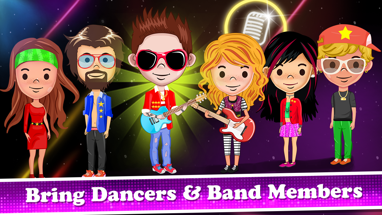 اسکرین شات 4 بازی Pop Star Band Clicker Games