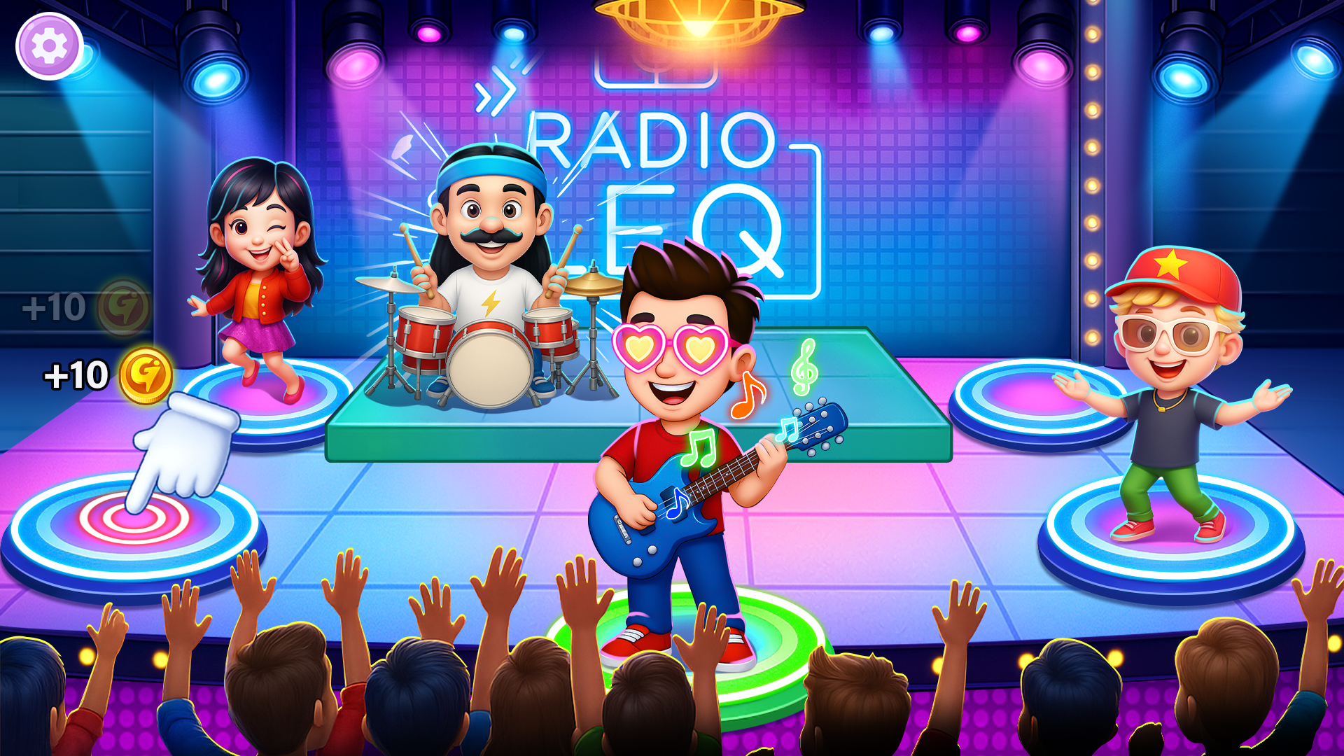 اسکرین شات 1 بازی Pop Star Band Clicker Games