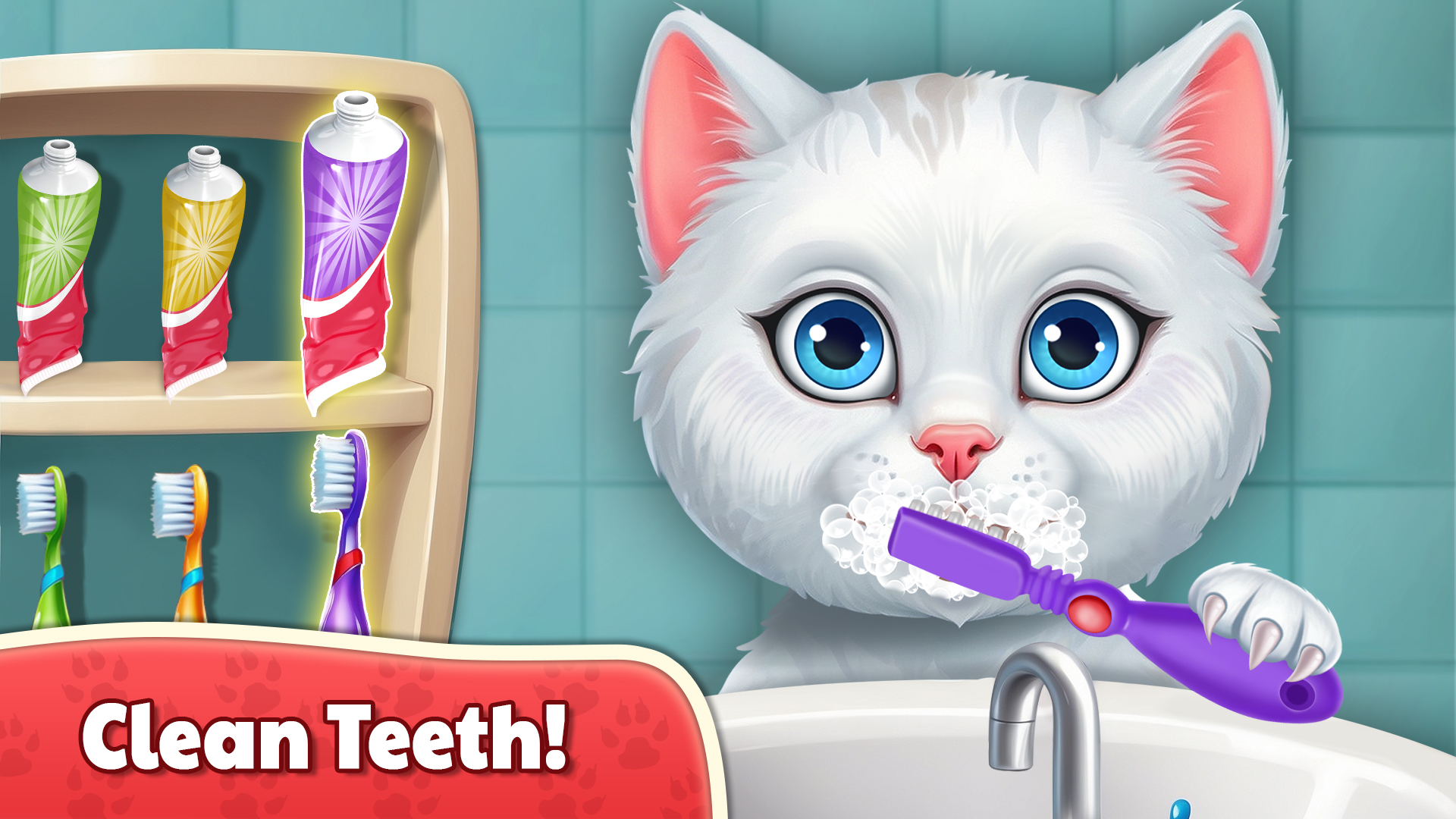 اسکرین شات 2 بازی My Kitty Daycare Salon Cute