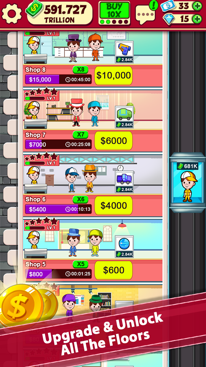 اسکرین شات 1 برنامه Gift Factory - Tap Manager inc