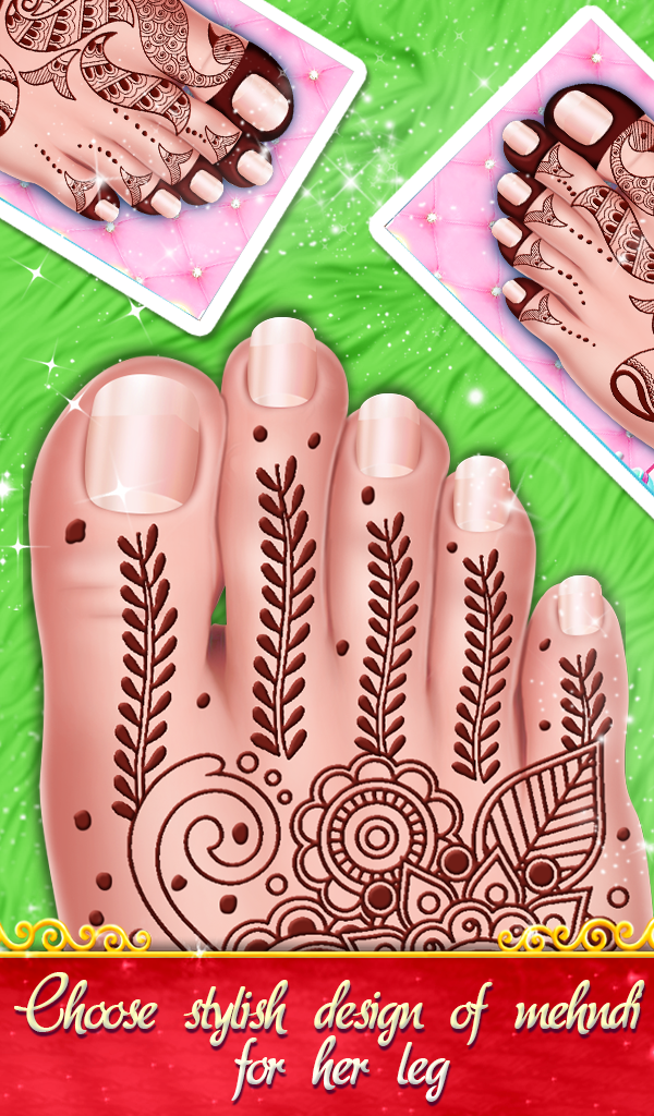 اسکرین شات 4 بازی Indian Princess Mehndi Designs