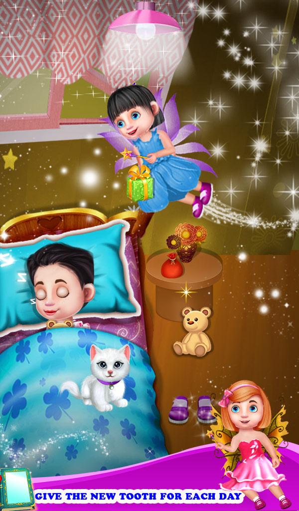 اسکرین شات 4 بازی Tooth Fairy Bedtime Fun Games