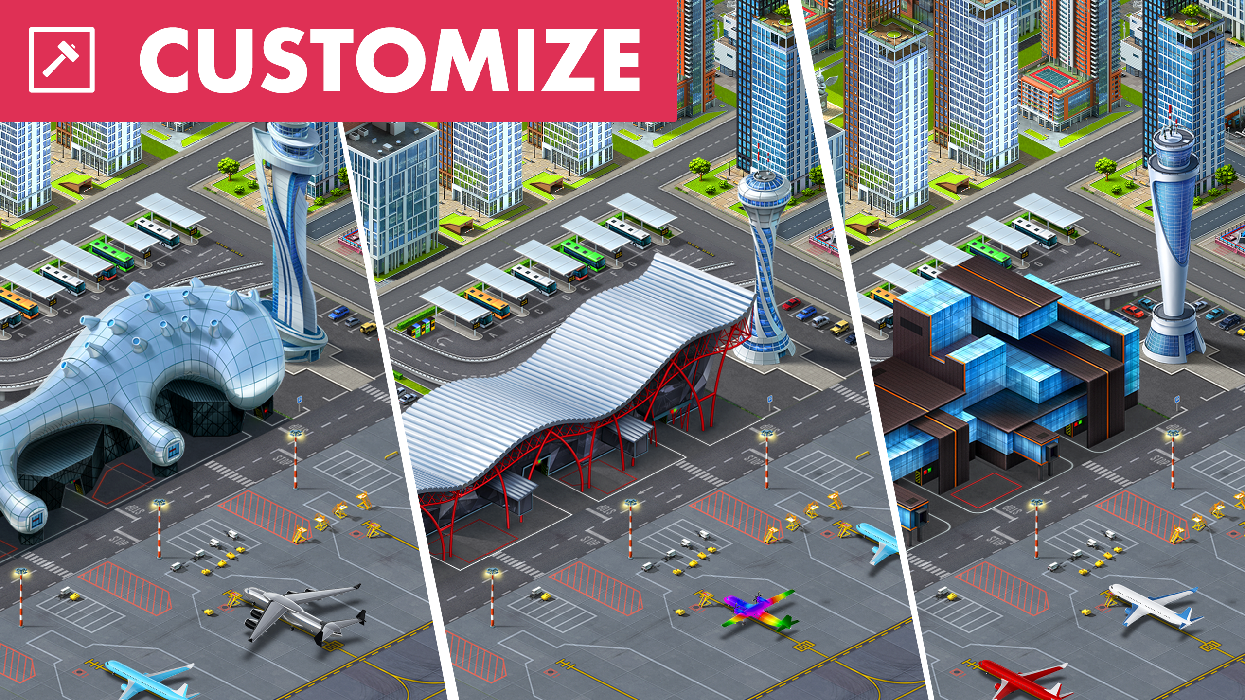 اسکرین شات 3 بازی Aerotropolis Beta