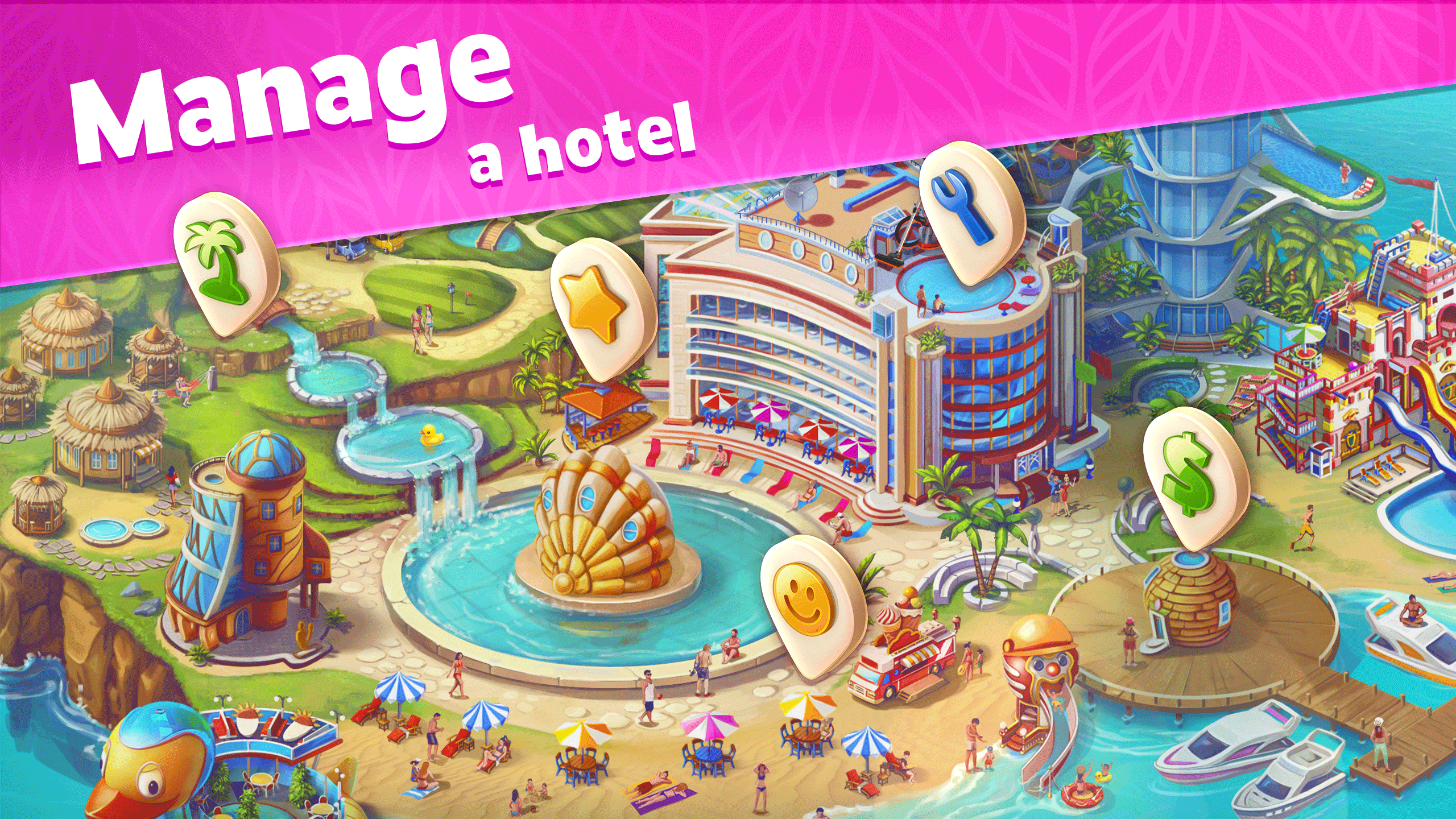اسکرین شات 1 بازی Paradise Island 2: Hotel Game
