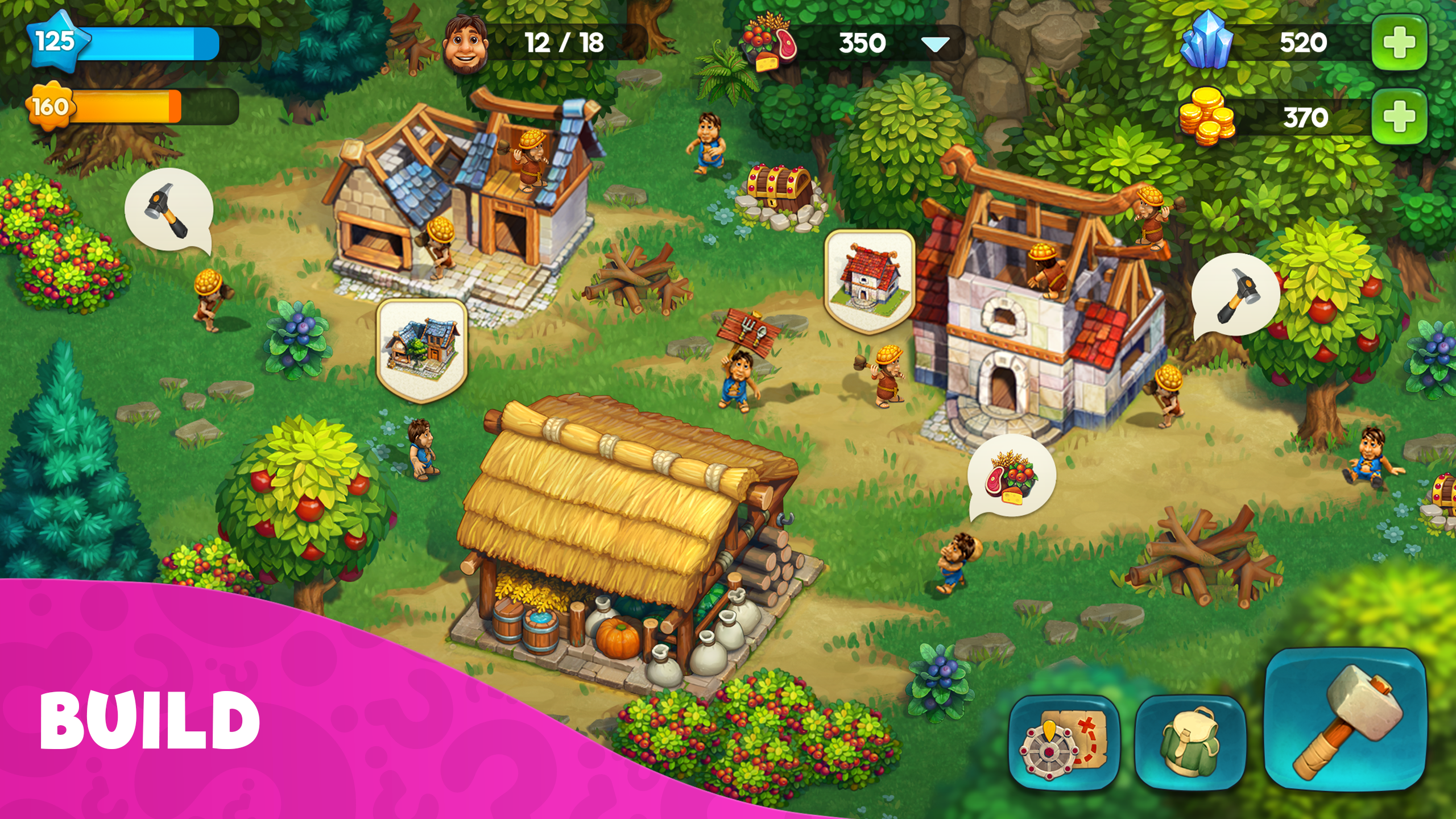 اسکرین شات 3 بازی The Tribez: Build a Village