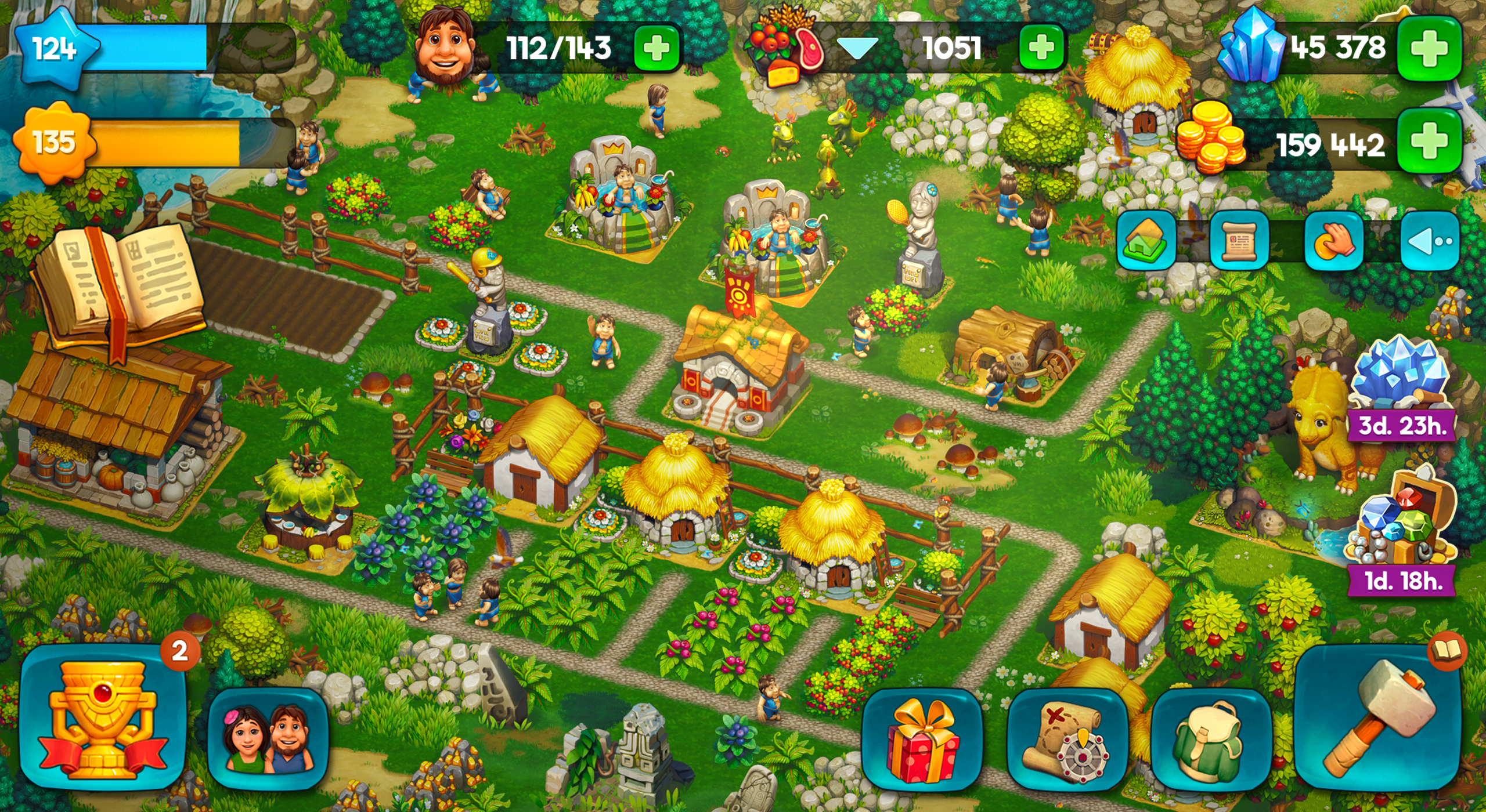 اسکرین شات 5 بازی The Tribez: Build a Village