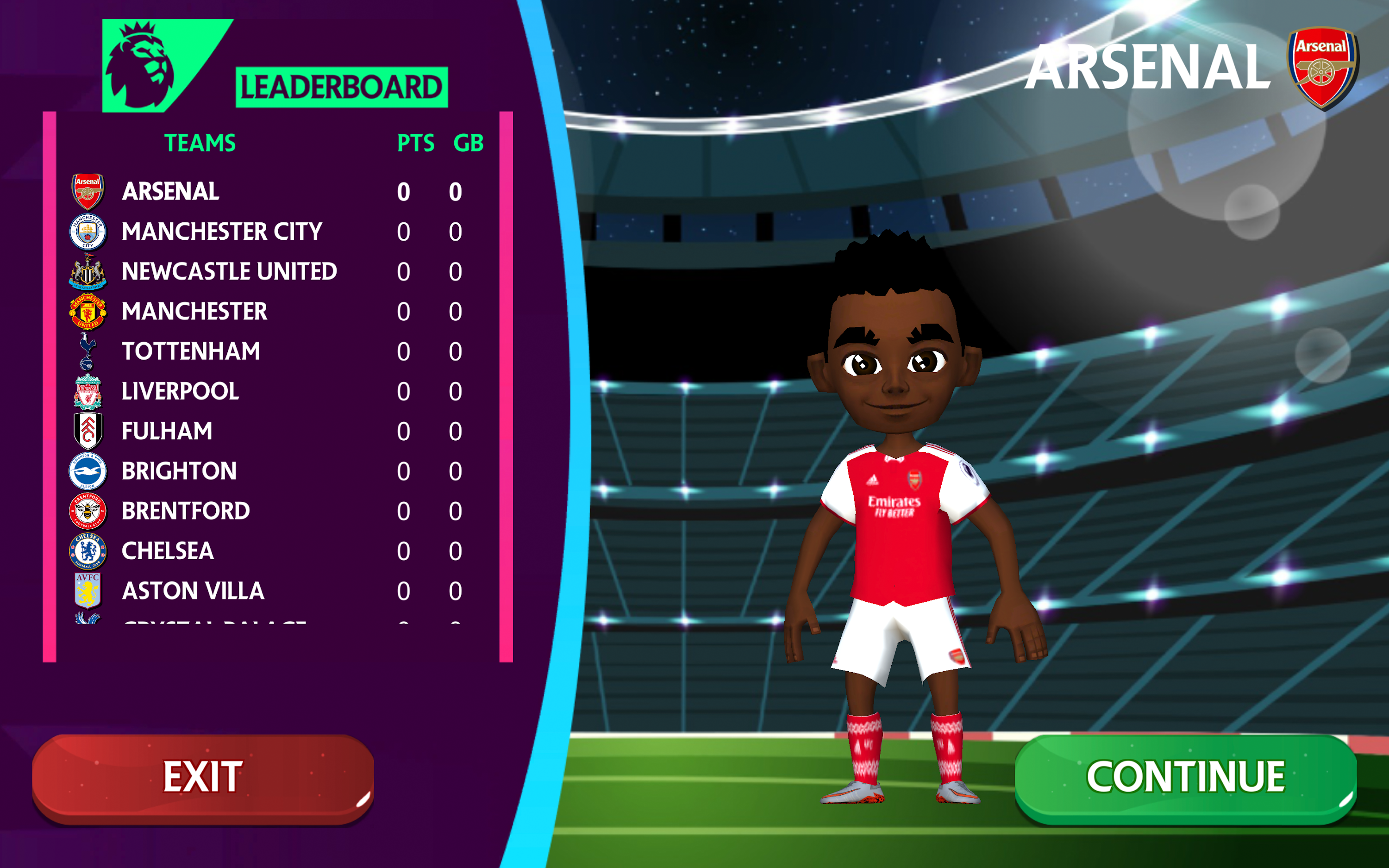 اسکرین شات 8 بازی Premier League Football Game