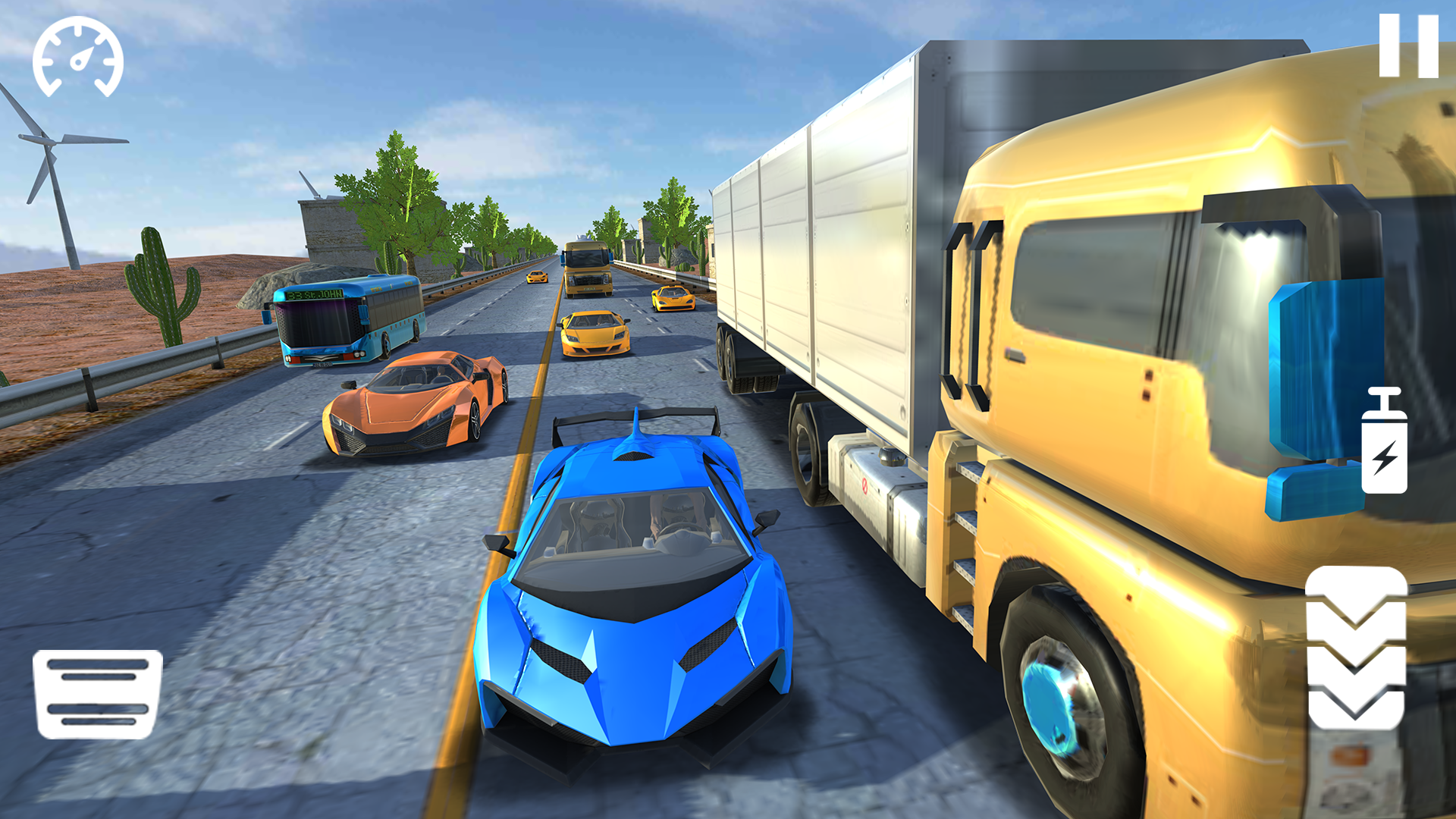 اسکرین شات 3 برنامه Car Racing Challenge