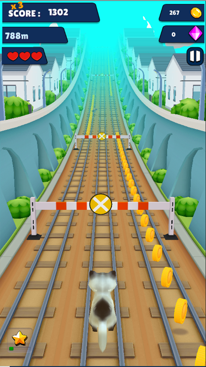 اسکرین شات 3 برنامه Cat Run 3D