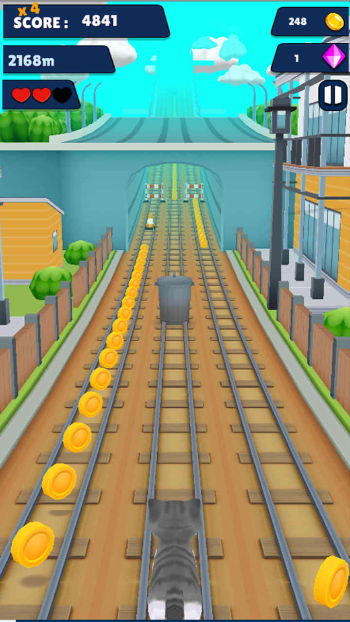 اسکرین شات 8 برنامه Cat Run 3D