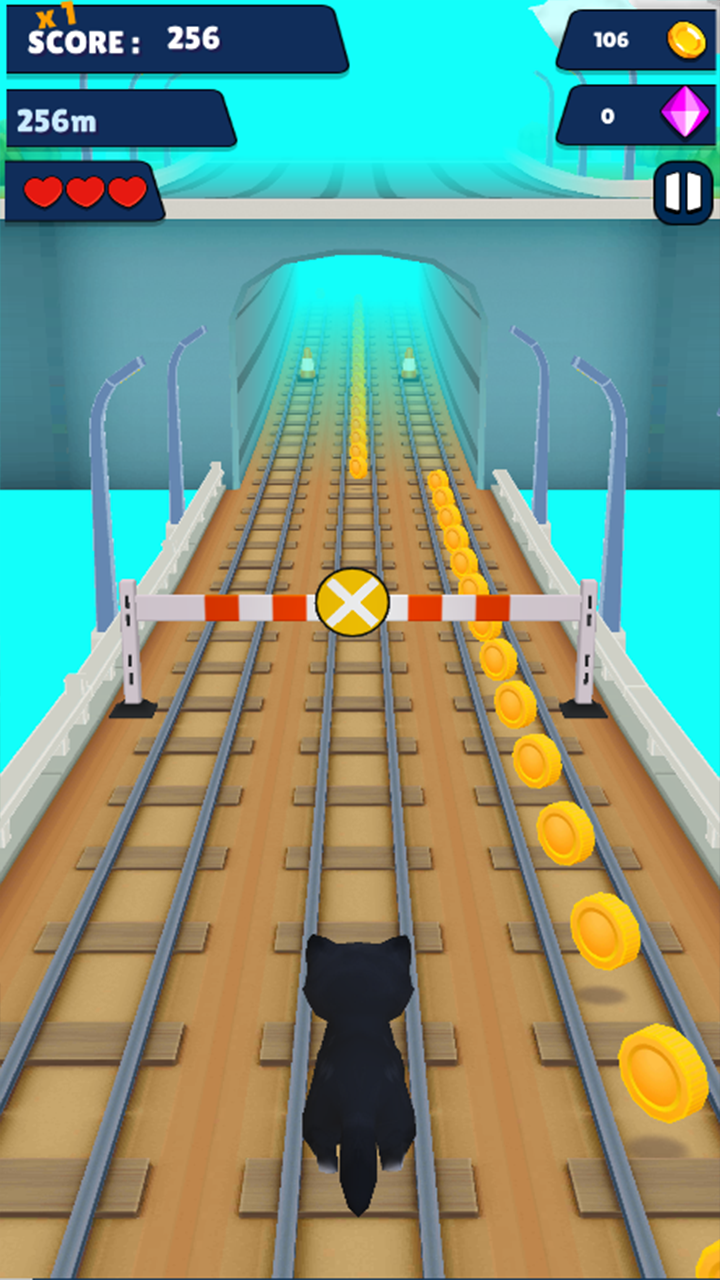 اسکرین شات 2 برنامه Cat Run 3D