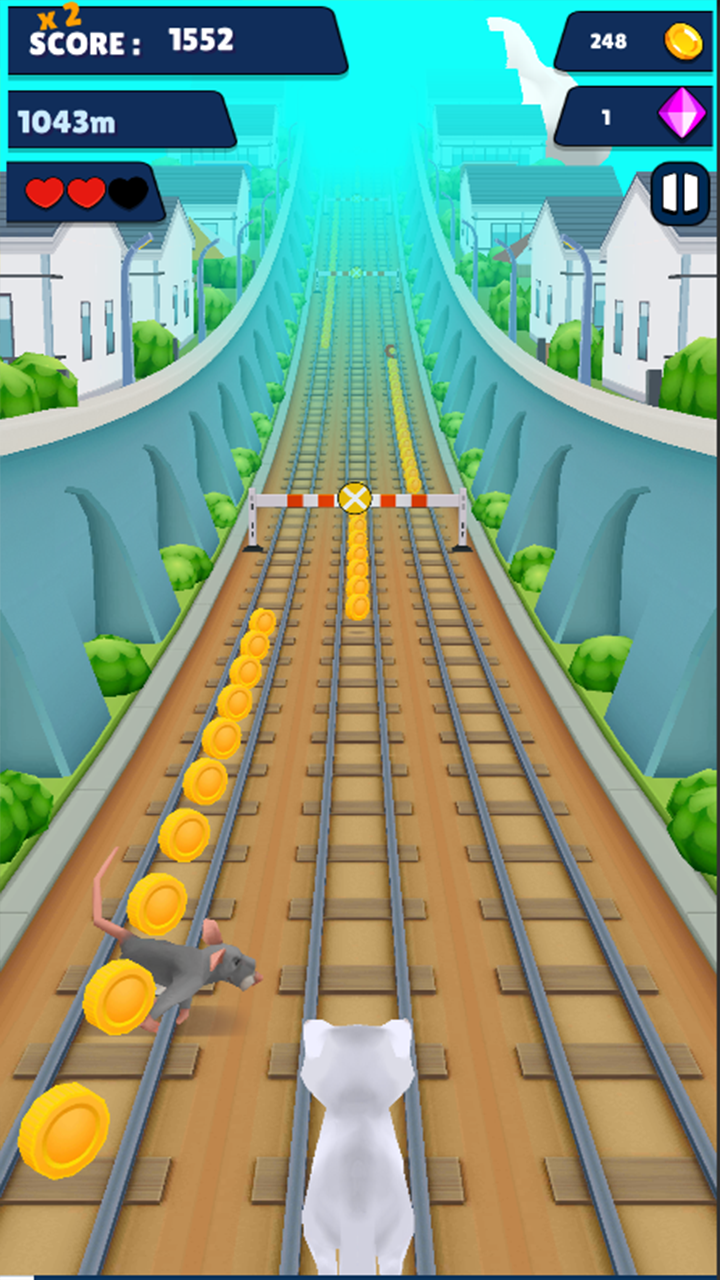 اسکرین شات 5 برنامه Cat Run 3D