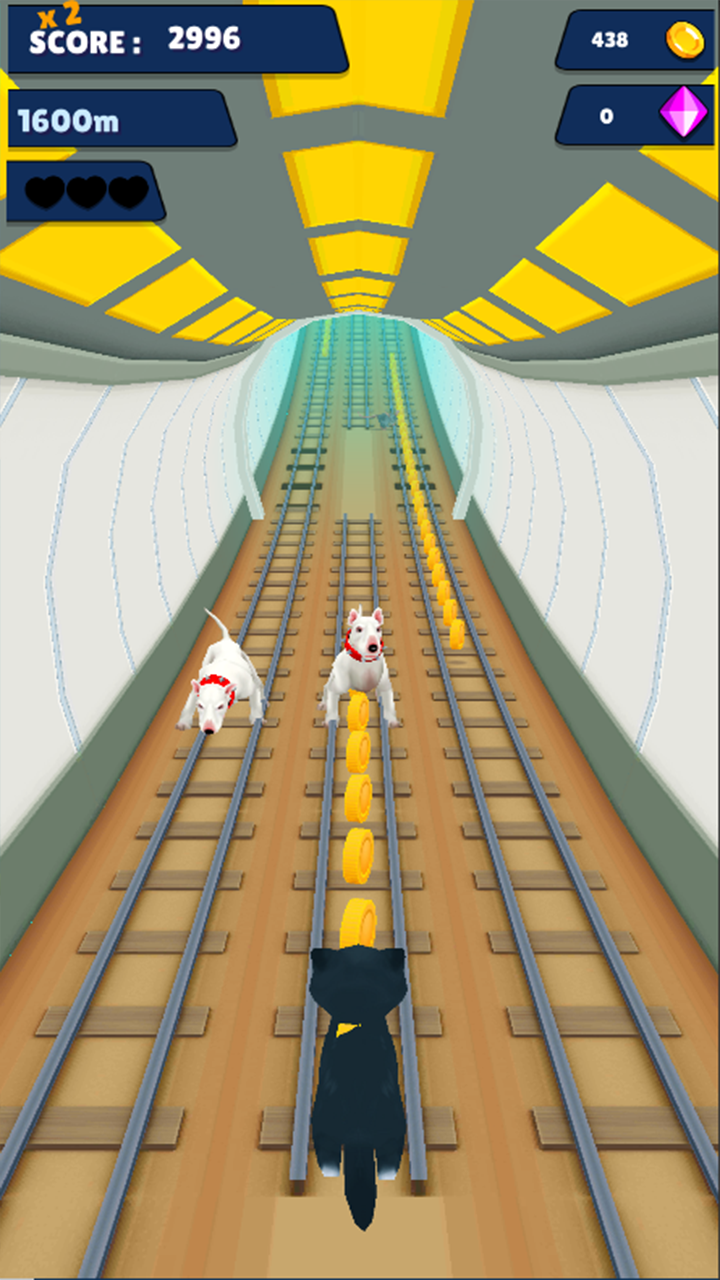 اسکرین شات 4 برنامه Cat Run 3D