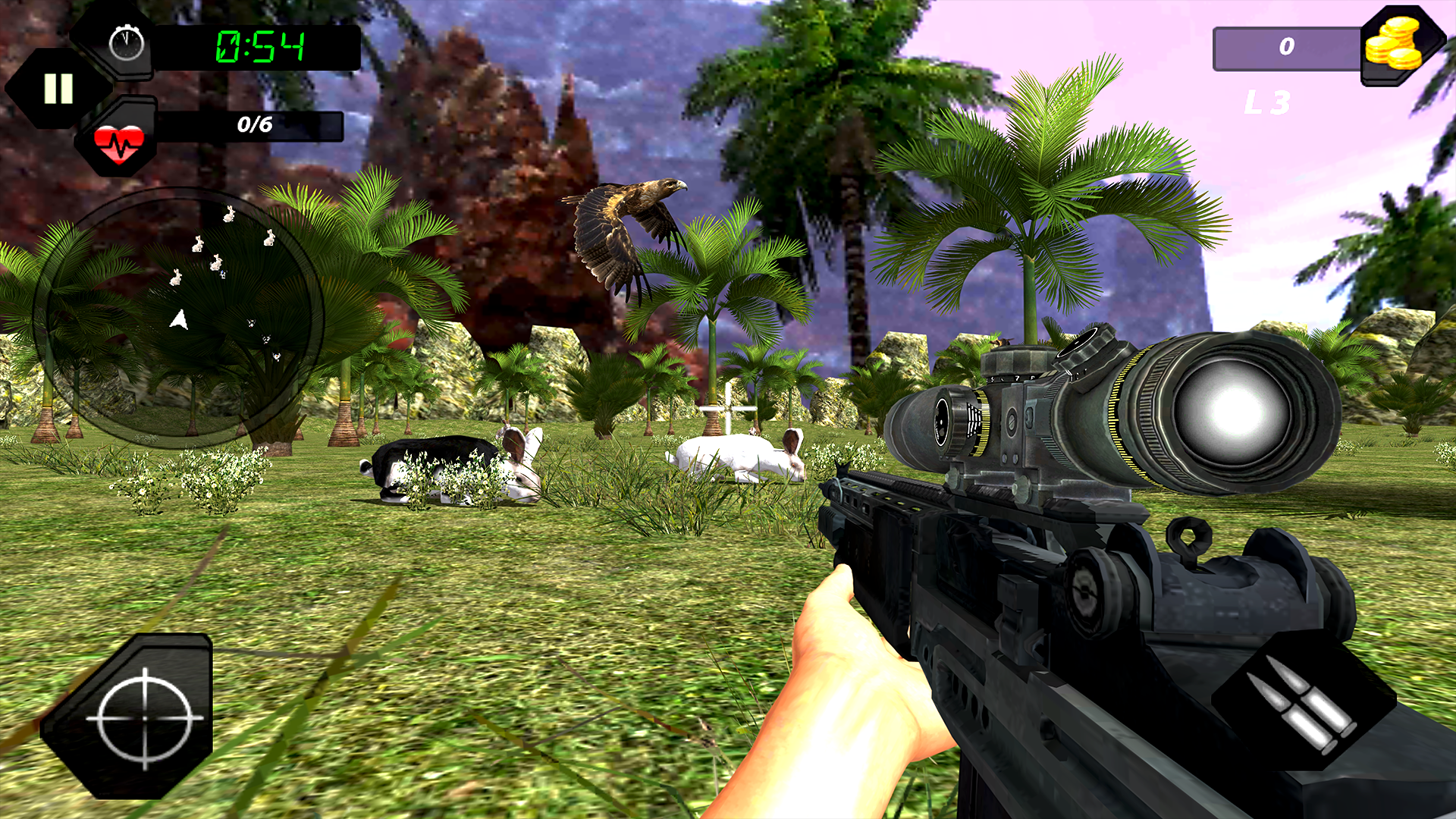 اسکرین شات 4 بازی Rabbit Hunting 3D