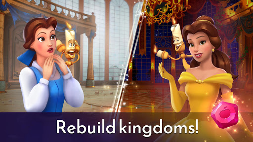 اسکرین شات 5 بازی Disney Princess Majestic Quest: Match 3 & Decorate