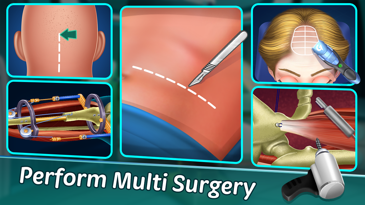 اسکرین شات 3 برنامه Multi Surgery Hospital Games