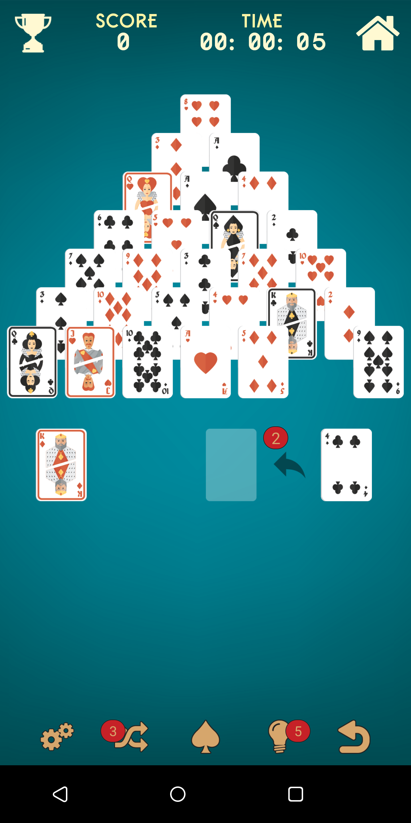 اسکرین شات 4 بازی Offline Solitaire Card Games