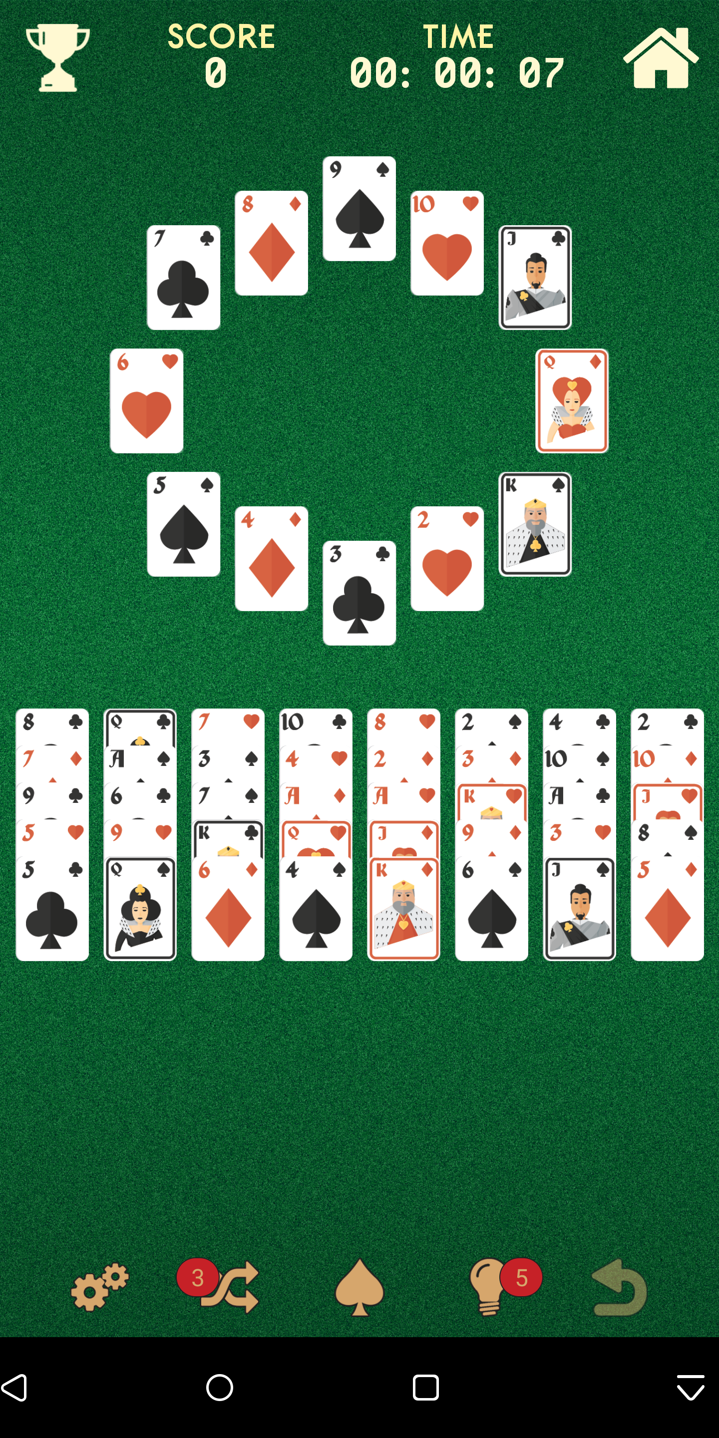 اسکرین شات 3 بازی Offline Solitaire Card Games