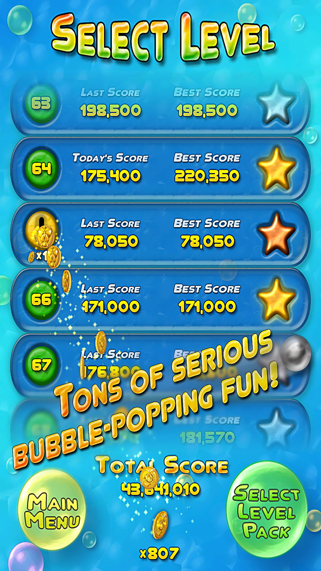 اسکرین شات 3 بازی Bubble Bust! HD Bubble Shooter