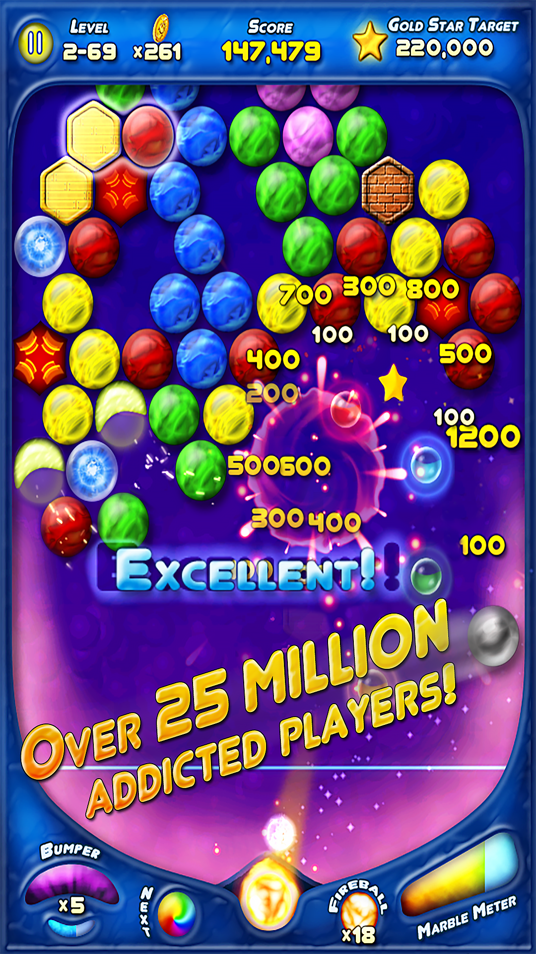 اسکرین شات 1 بازی Bubble Bust! HD Bubble Shooter
