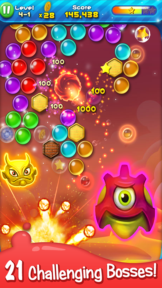 اسکرین شات 2 بازی Bubble Bust! - Popping Planets