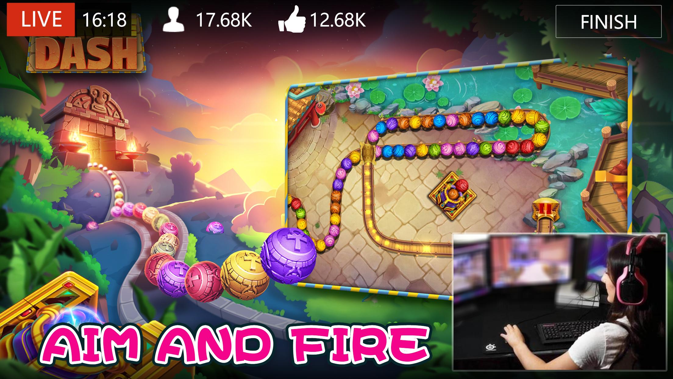 اسکرین شات 6 بازی Marble Dash: Epic Lengend Game
