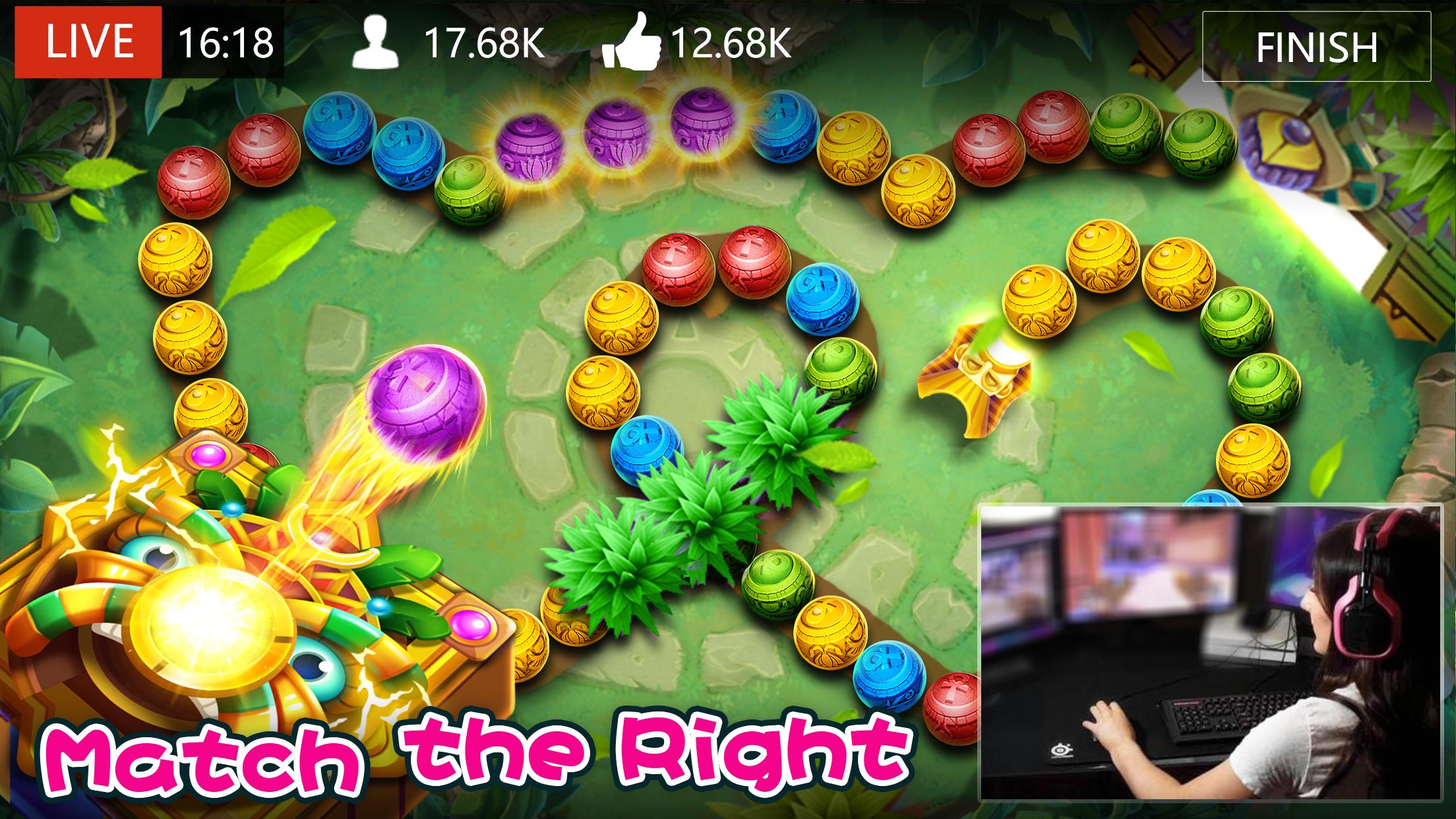 اسکرین شات 2 بازی Marble Dash: Epic Lengend Game