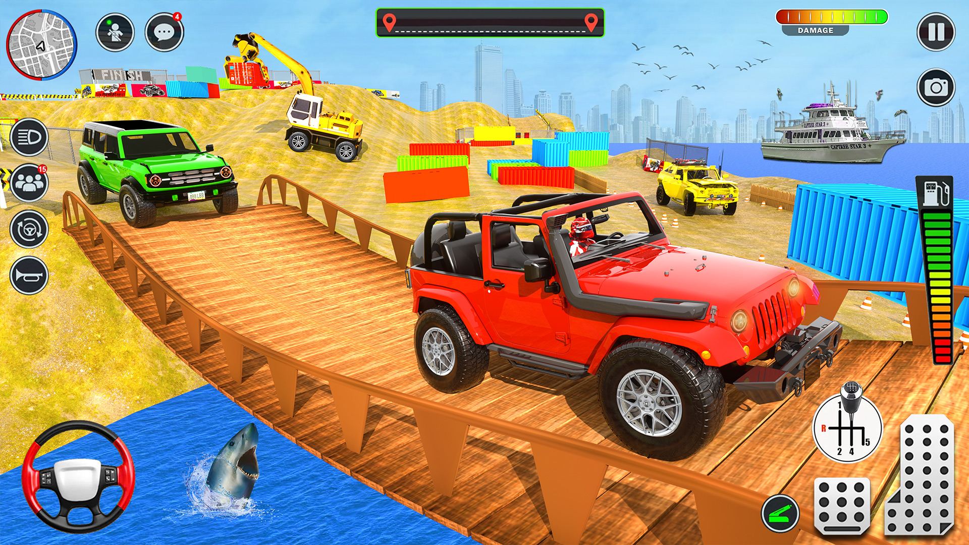 اسکرین شات 4 برنامه Offroad Jeep SUV Driving Games