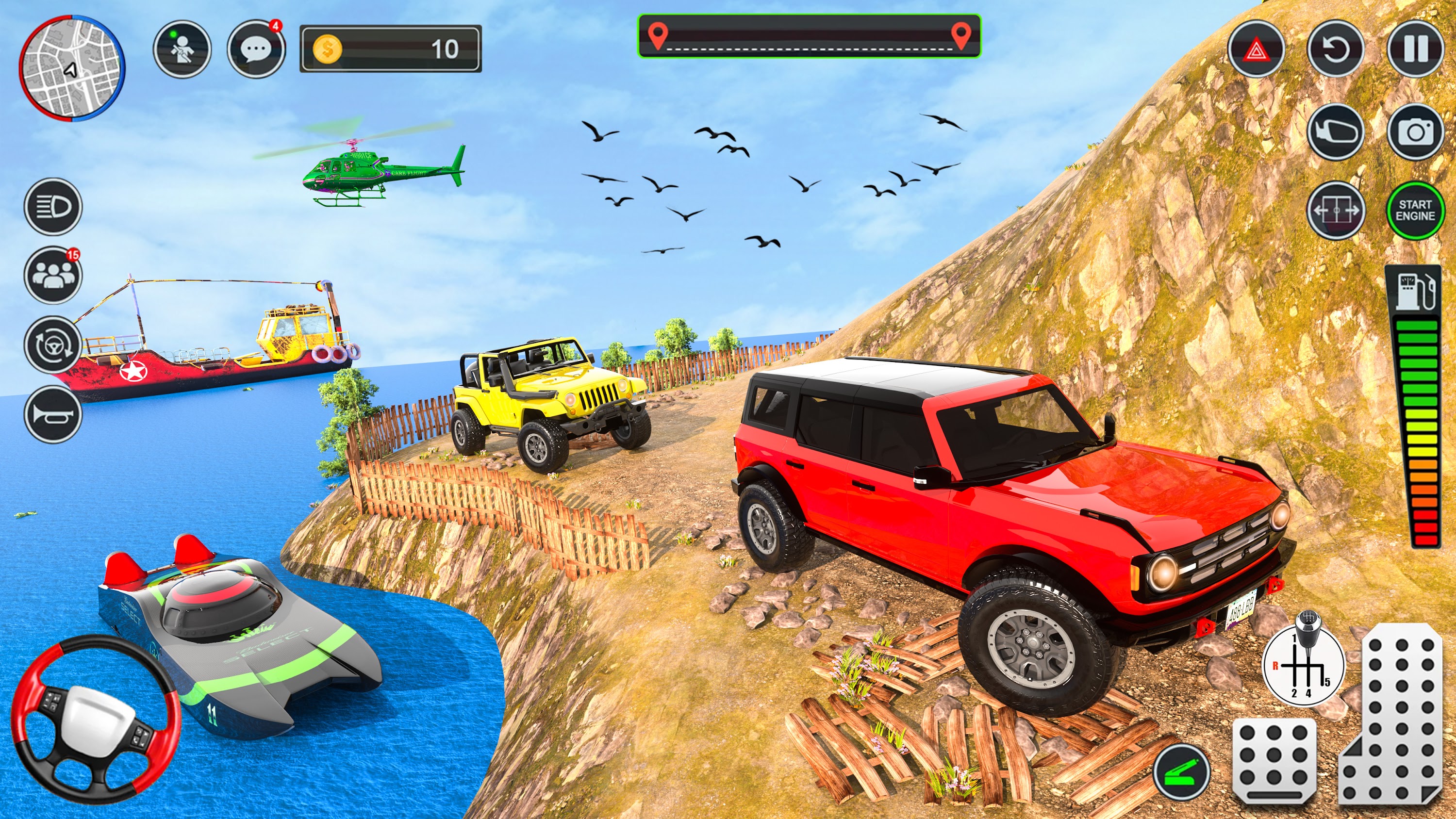 اسکرین شات 5 برنامه Offroad Jeep SUV Driving Games