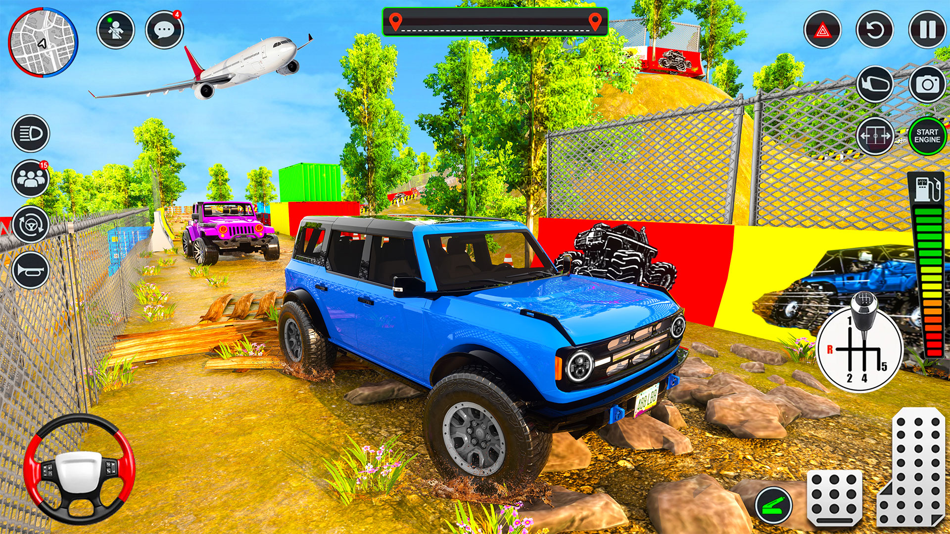 اسکرین شات 2 برنامه Offroad Jeep SUV Driving Games