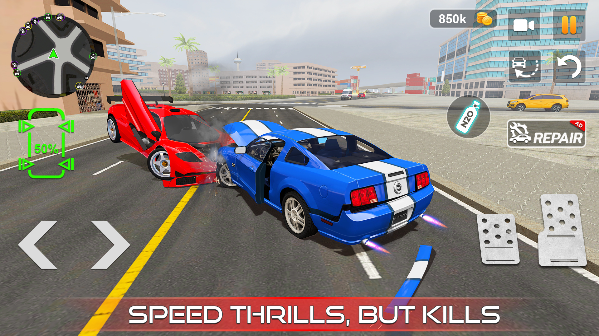 اسکرین شات 1 بازی Car Crash Games Mega Car Games