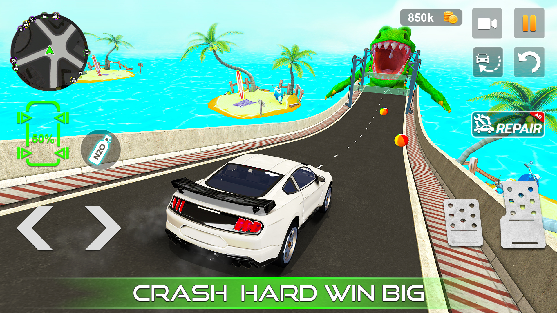 اسکرین شات 2 بازی Car Crash Games Mega Car Games