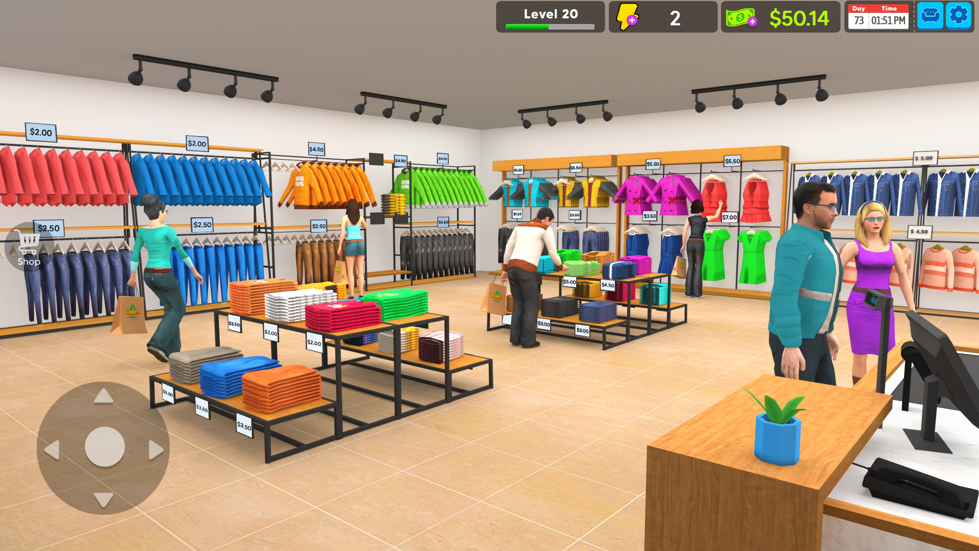اسکرین شات 2 بازی Garments Shop - Simulator Game