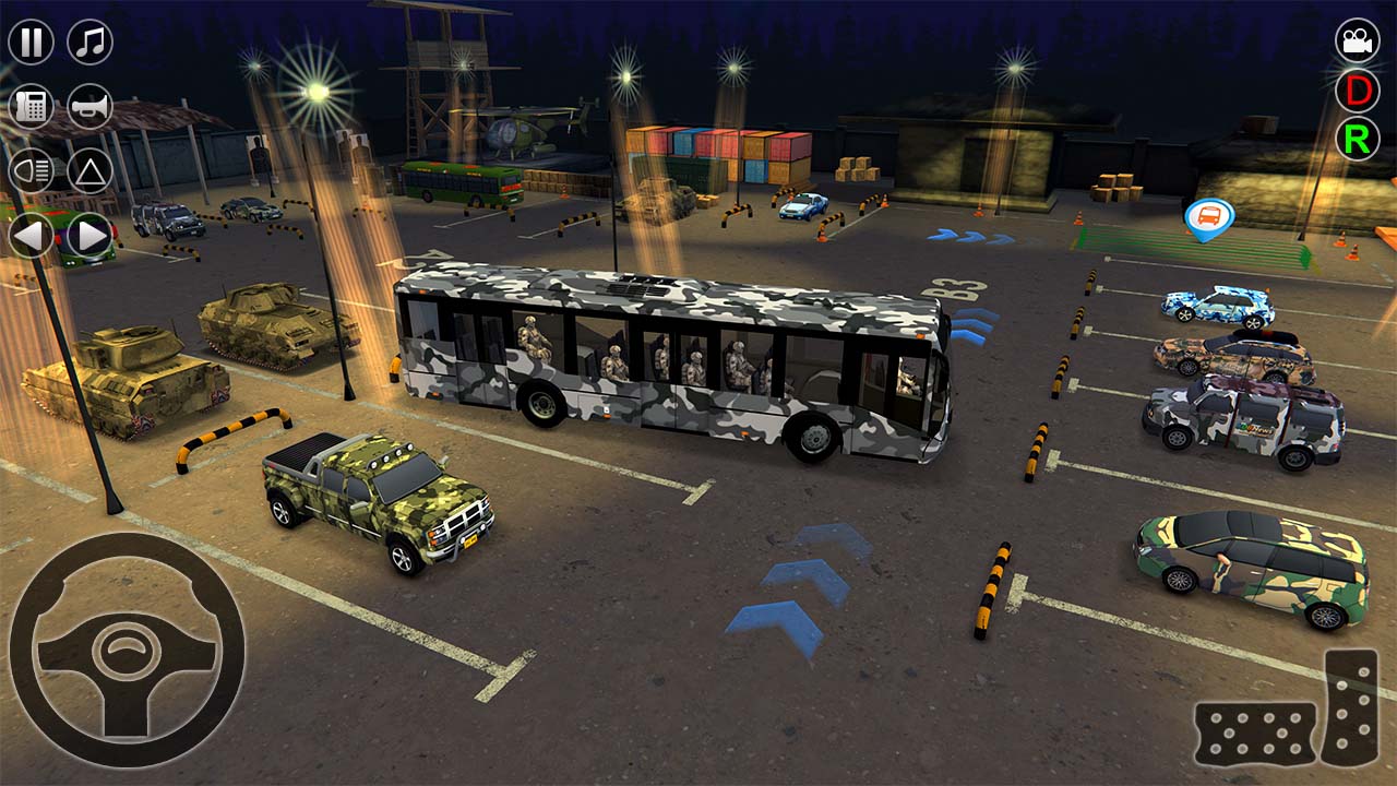 اسکرین شات 3 بازی Offroad Army Bus Offline Games