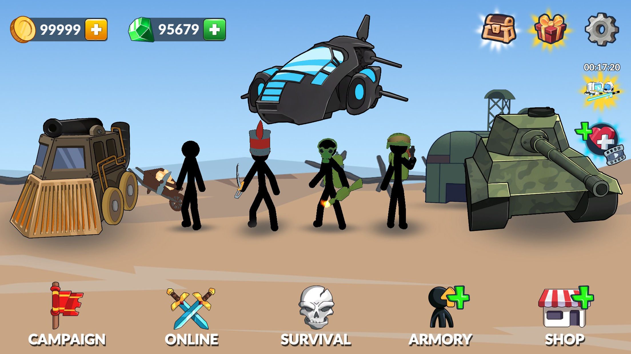 اسکرین شات 1 بازی Age of Stickman Battle of Empires