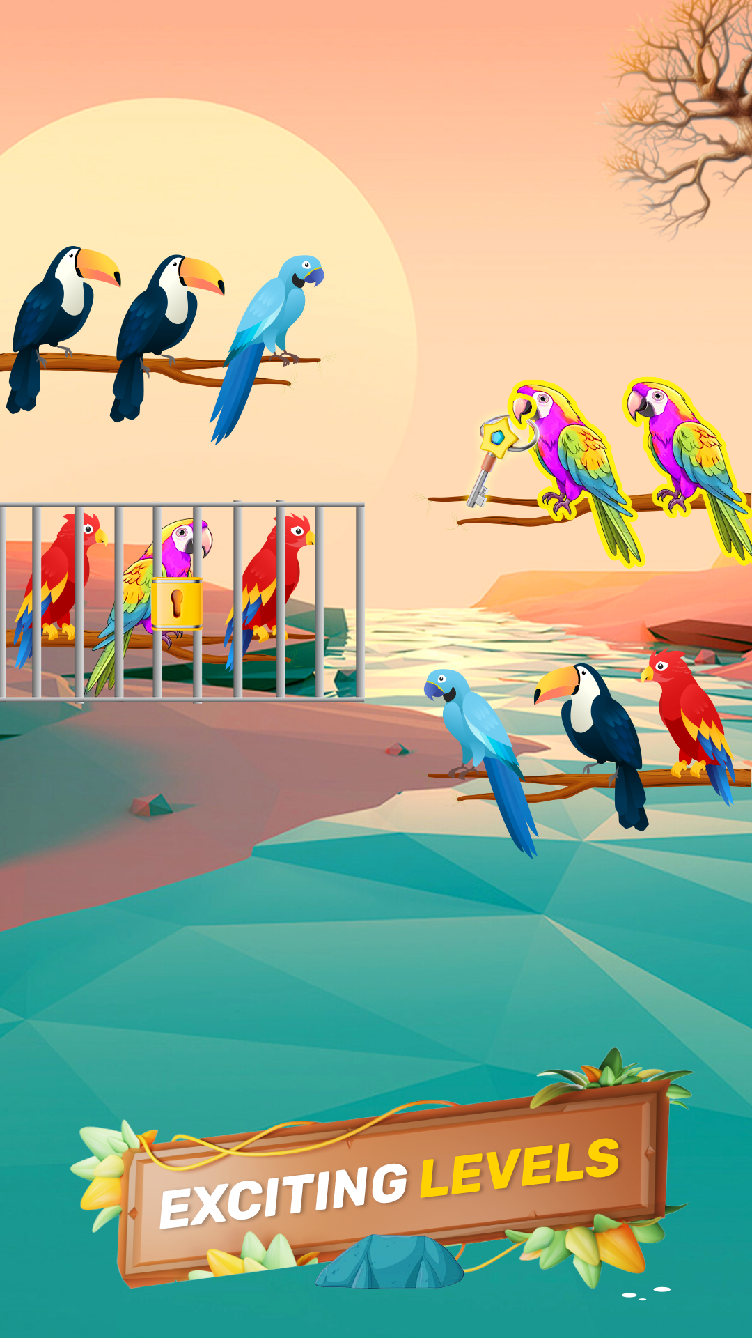 اسکرین شات 4 بازی Bird Sort : Color Puzzle Games
