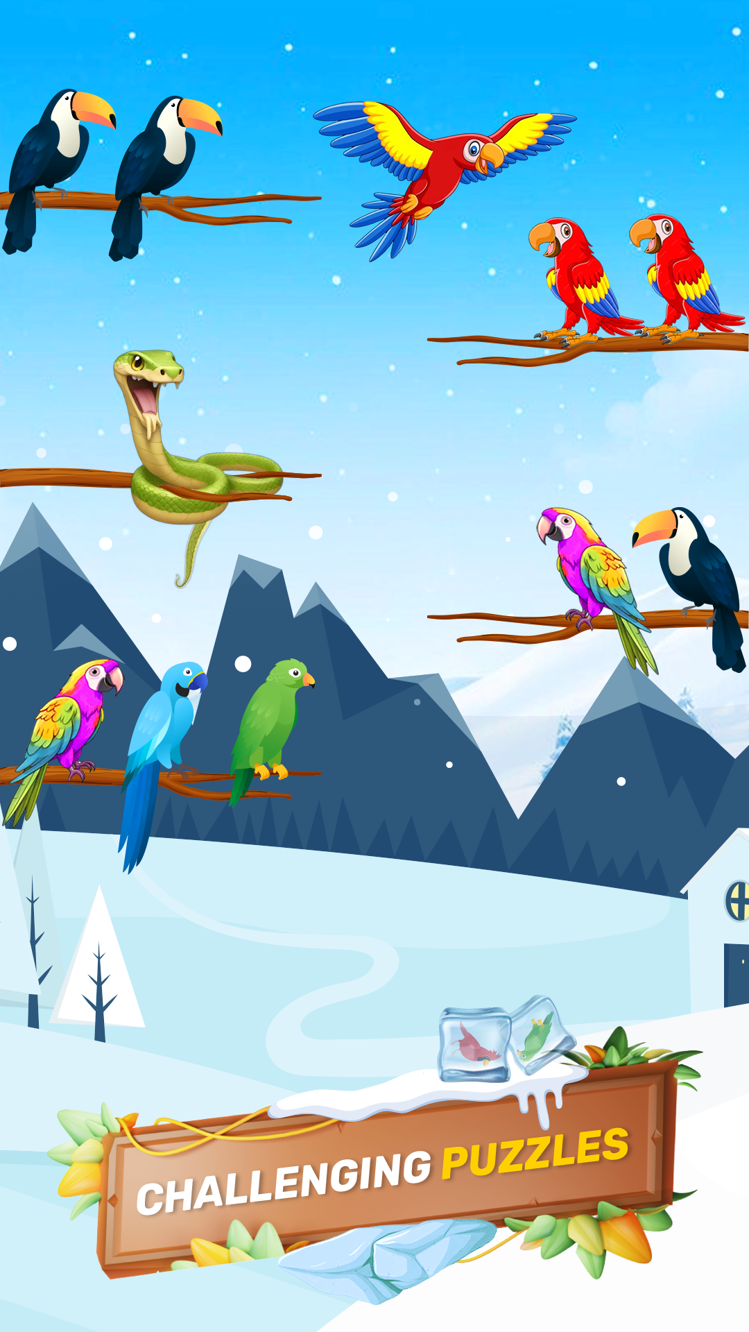 اسکرین شات 1 بازی Bird Sort : Color Puzzle Games