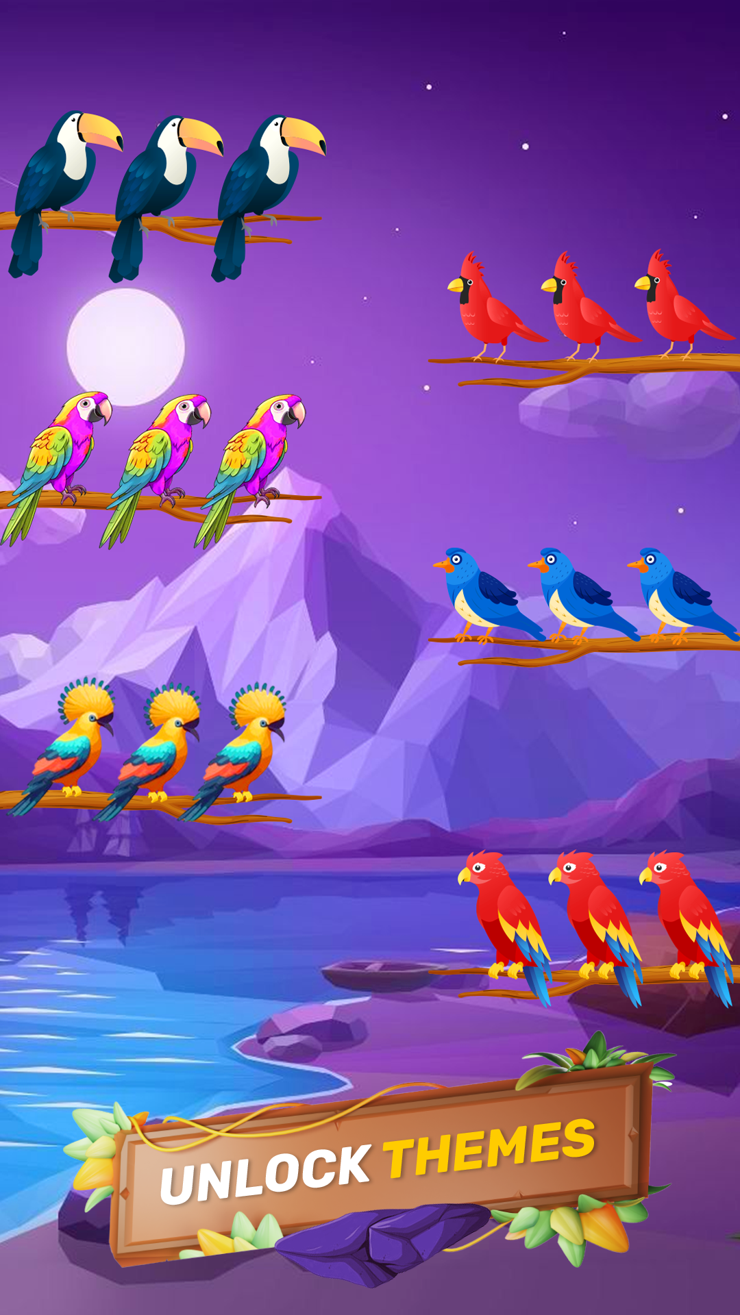 اسکرین شات 5 بازی Bird Sort : Color Puzzle Games