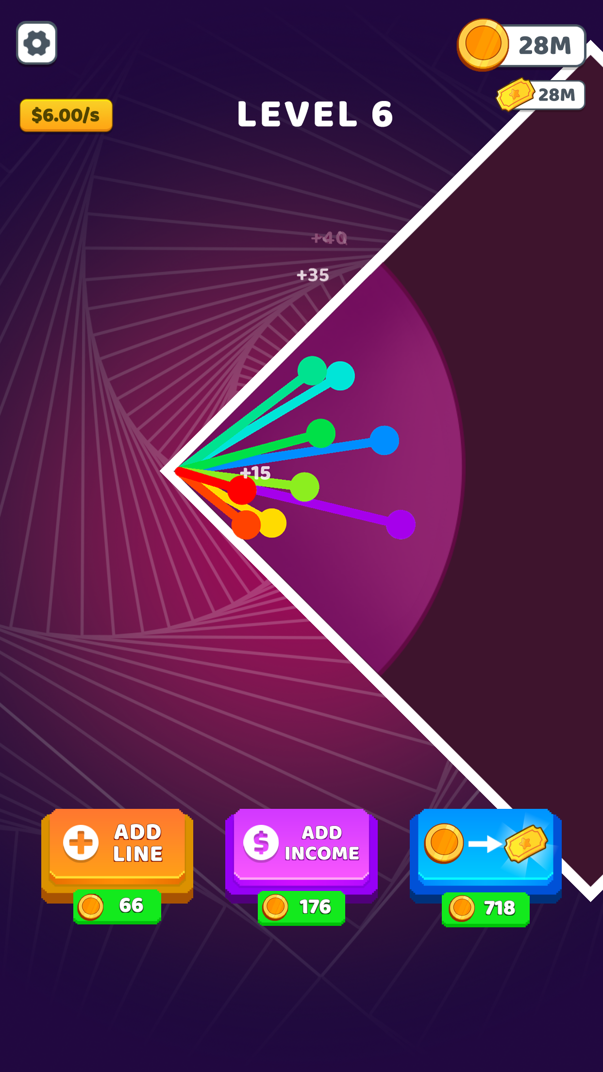 اسکرین شات 8 بازی Bouncing Rainbow: Calm Clicker