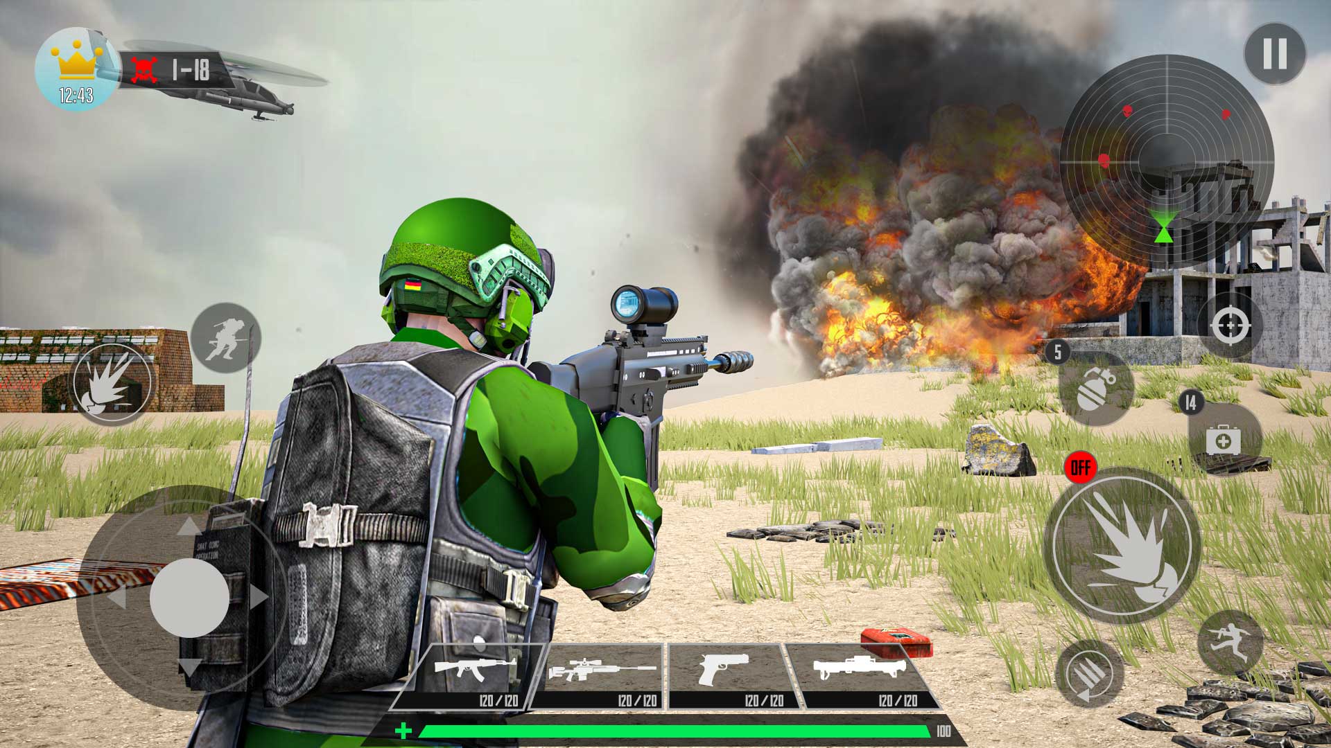 اسکرین شات 1 بازی Commando Gun Shooting Games