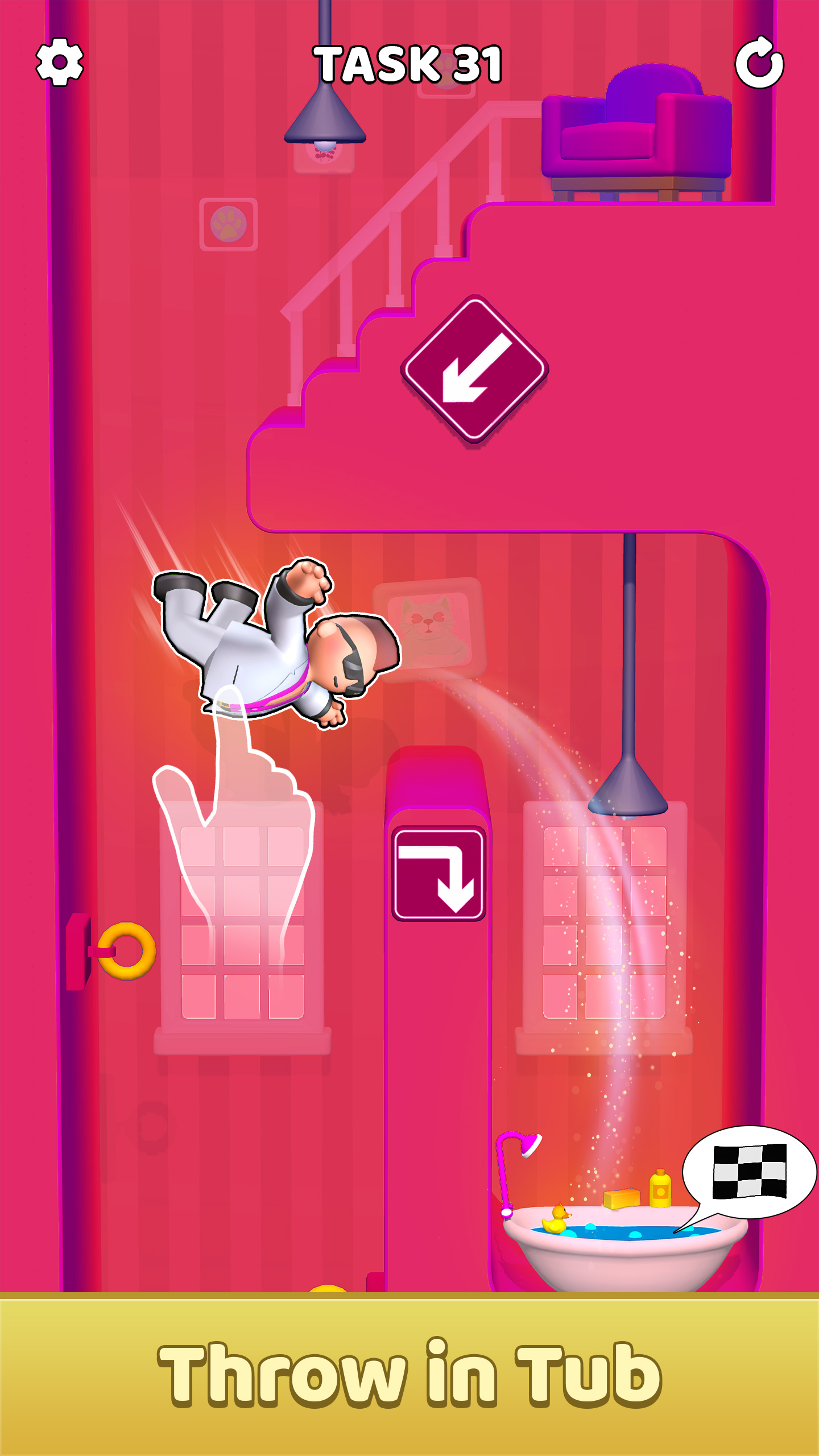 اسکرین شات 3 بازی Bouncy Ragdoll — Jump & Flip!