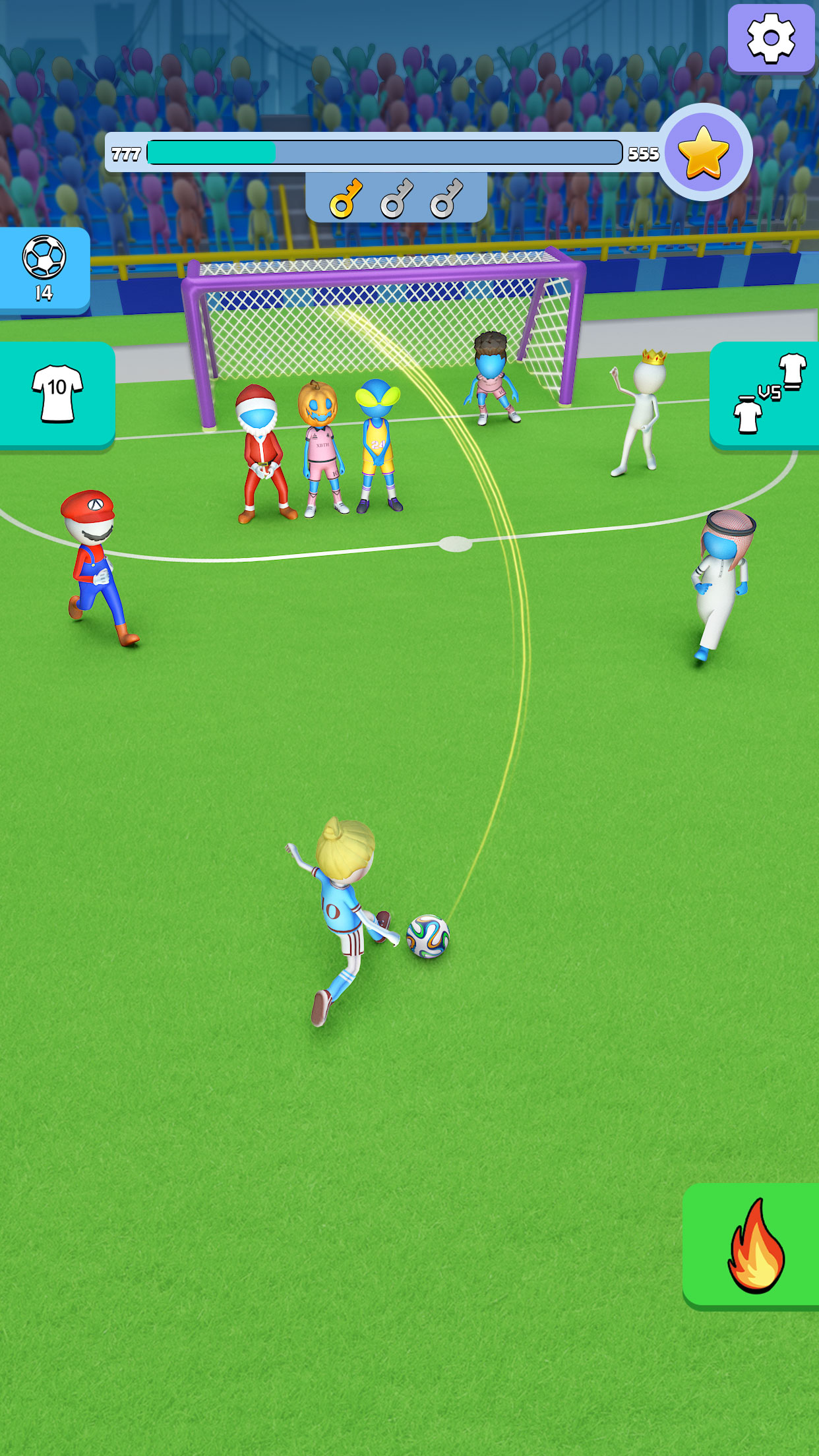 اسکرین شات 2 بازی Kick It – Fun Soccer Game