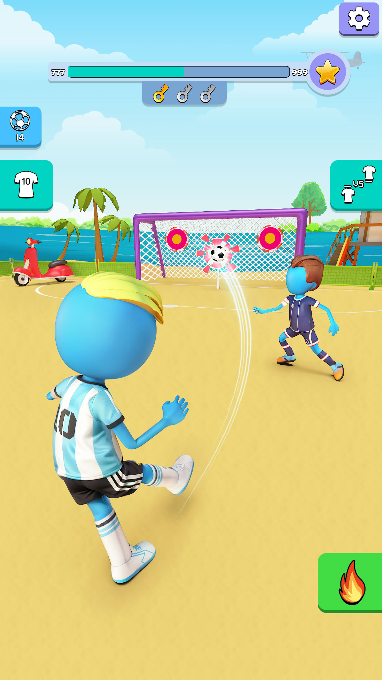 اسکرین شات 3 بازی Kick It – Fun Soccer Game