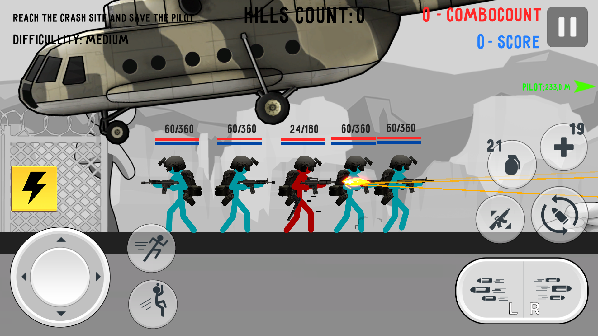 اسکرین شات 1 بازی Stickman Warfare Battle Strike