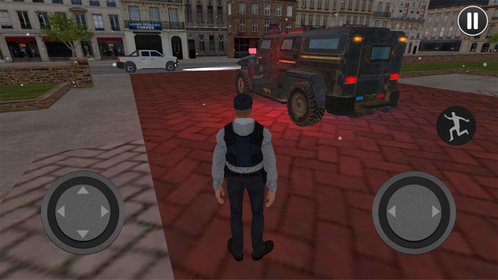 اسکرین شات 2 بازی American Police Car Driving